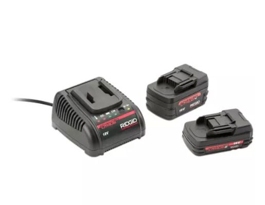 RIDGID KIT INCL. 2x 18V 5,0Ah Batterijen en oplader